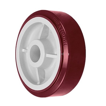Durastar Wheel, 6X2 Duratough Polyurethane, Polyolefin (Maroon, Gray), 1-3/16" Pl 620PTU84J